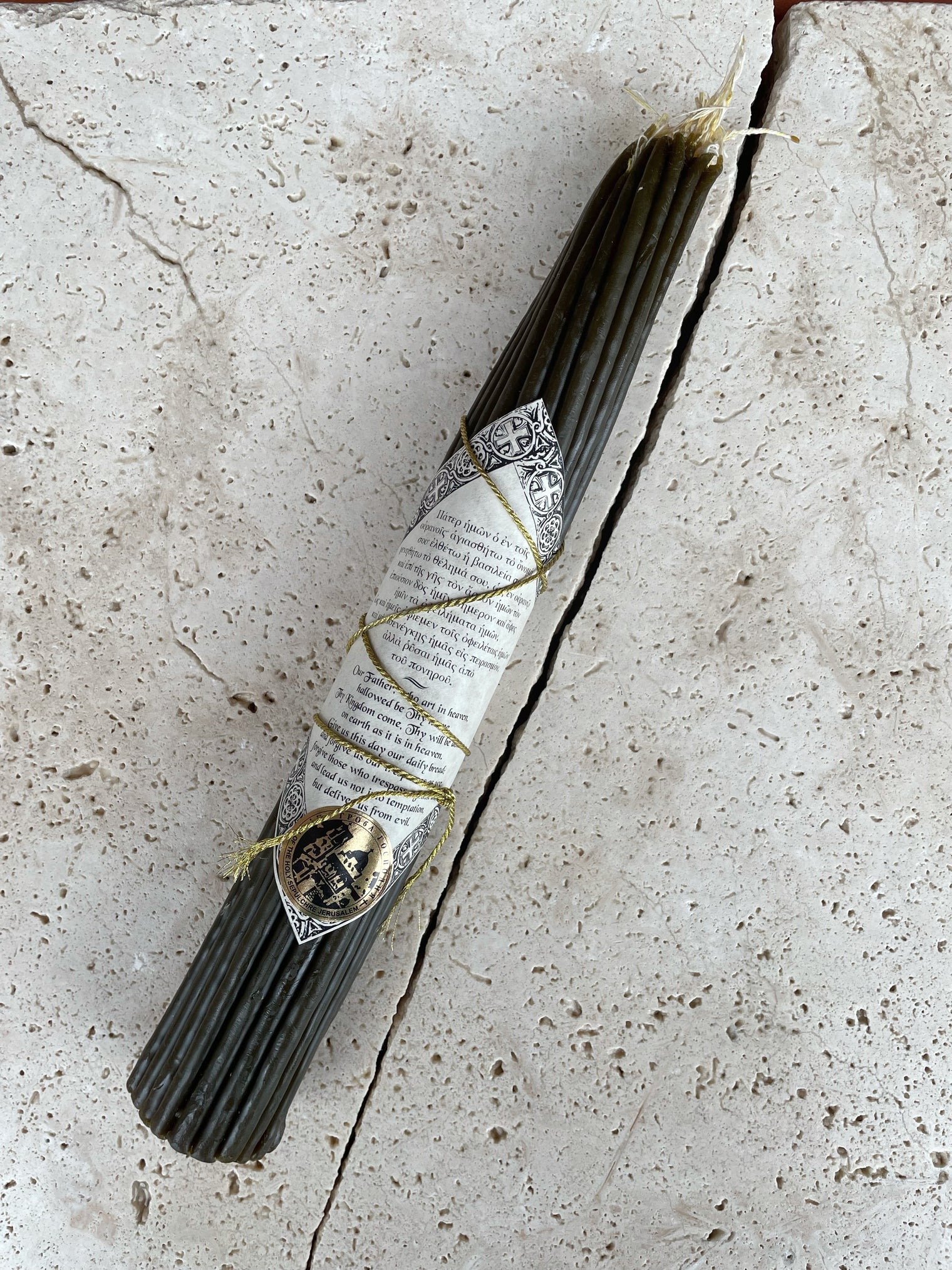 Jerusalem Candles - Dark Olive